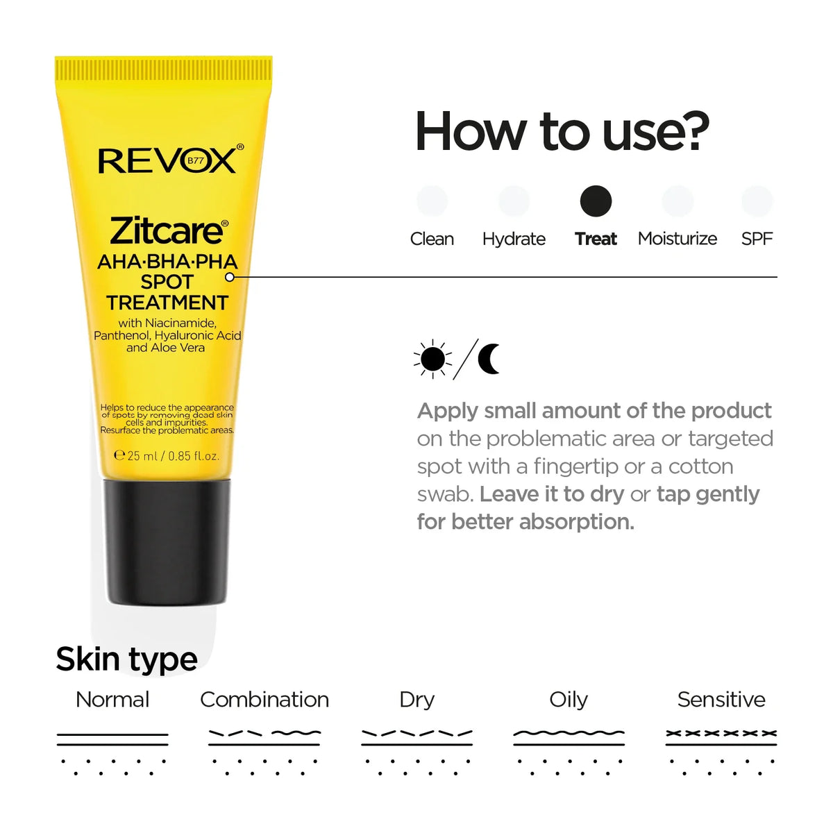 Revox B77 Zitcare – AHA.BHA.PHA Spot Treatment 25ml