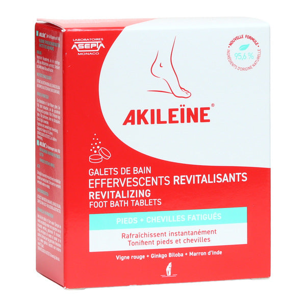 Akileine Revitalizing Effervescent Foot Bath Tablets 6 x 20g