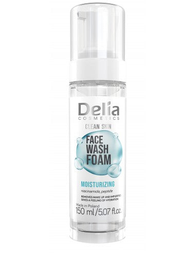 Delia Cosmetics Clean Skin – Moisturising Face Wash Foam 150ml