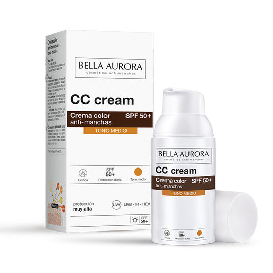 Bella Aurora Anti-Dark Spot CC Cream SPF50+ 30ml - Medium Shade