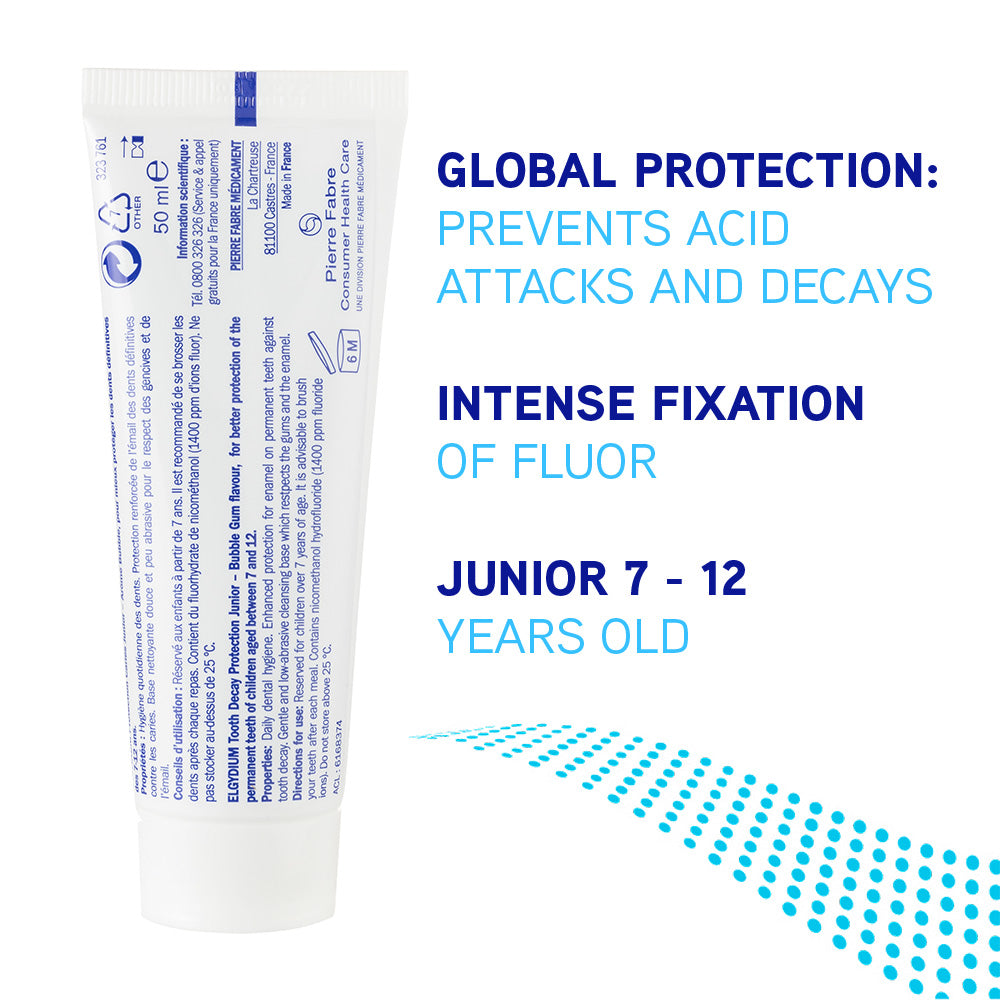 Elgydium Junior Bubble Gum Toothpaste 7-12 Years 50ml
