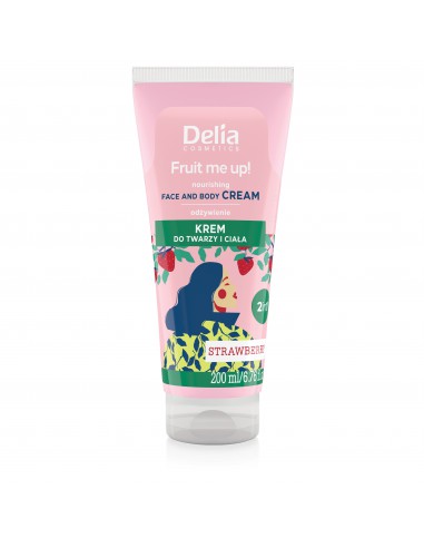 Delia Cosmetics Fruit Me Up – Strawberry Face & Body Cream 200ml