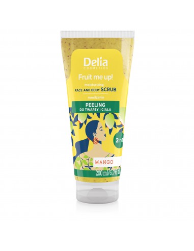 Delia Cosmetics Fruit Me Up – Mango 2-in-1 Face & Body Scrub 200ml