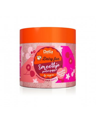 Delia Cosmetics Dairy Fun – Cherry Smoothie Peeling Body Wash 350g