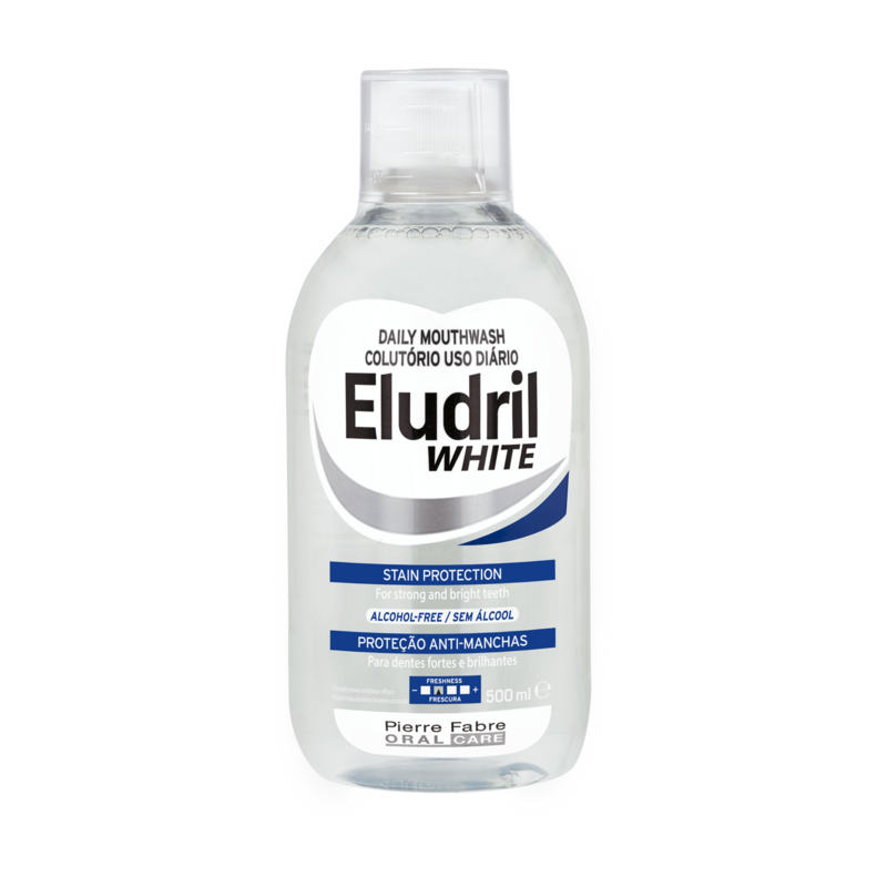 Eludril White Daily Whitening Mouthwash 500ml
