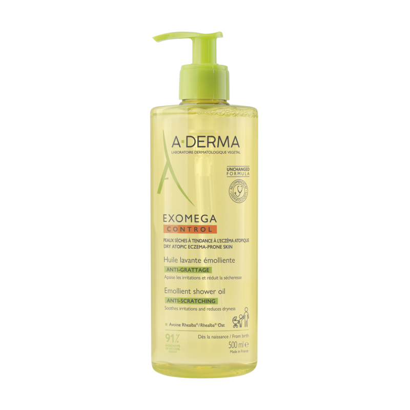 A-Derma Exomega Control Emollient Shower Oil 500ml