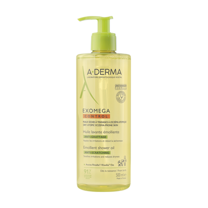 A-Derma Exomega Control Emollient Shower Oil 500ml