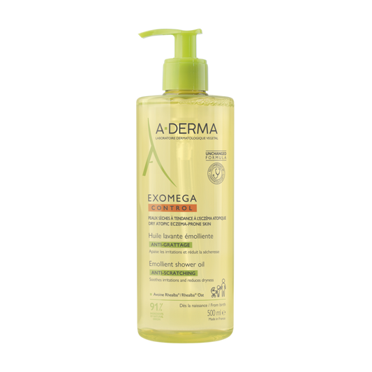 A-Derma Exomega Control Emollient Shower Oil 500ml