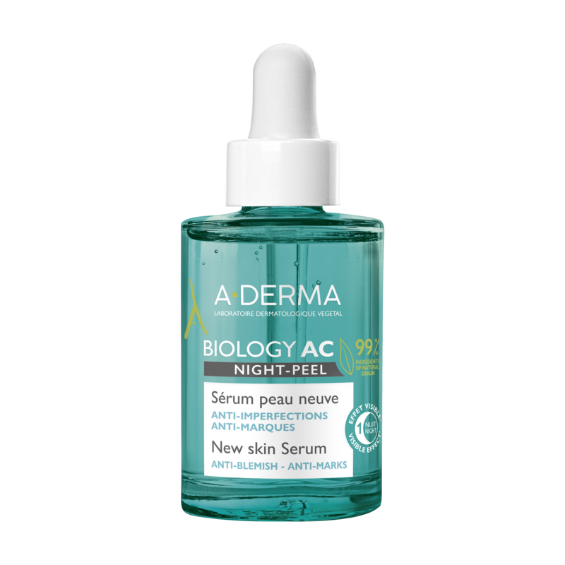 A-Derma Biology AC Night Peel Anti-Blemish Serum 30ml